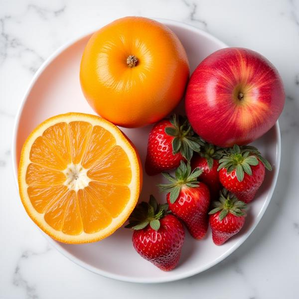 冬：有機みかん、りんご、いちご